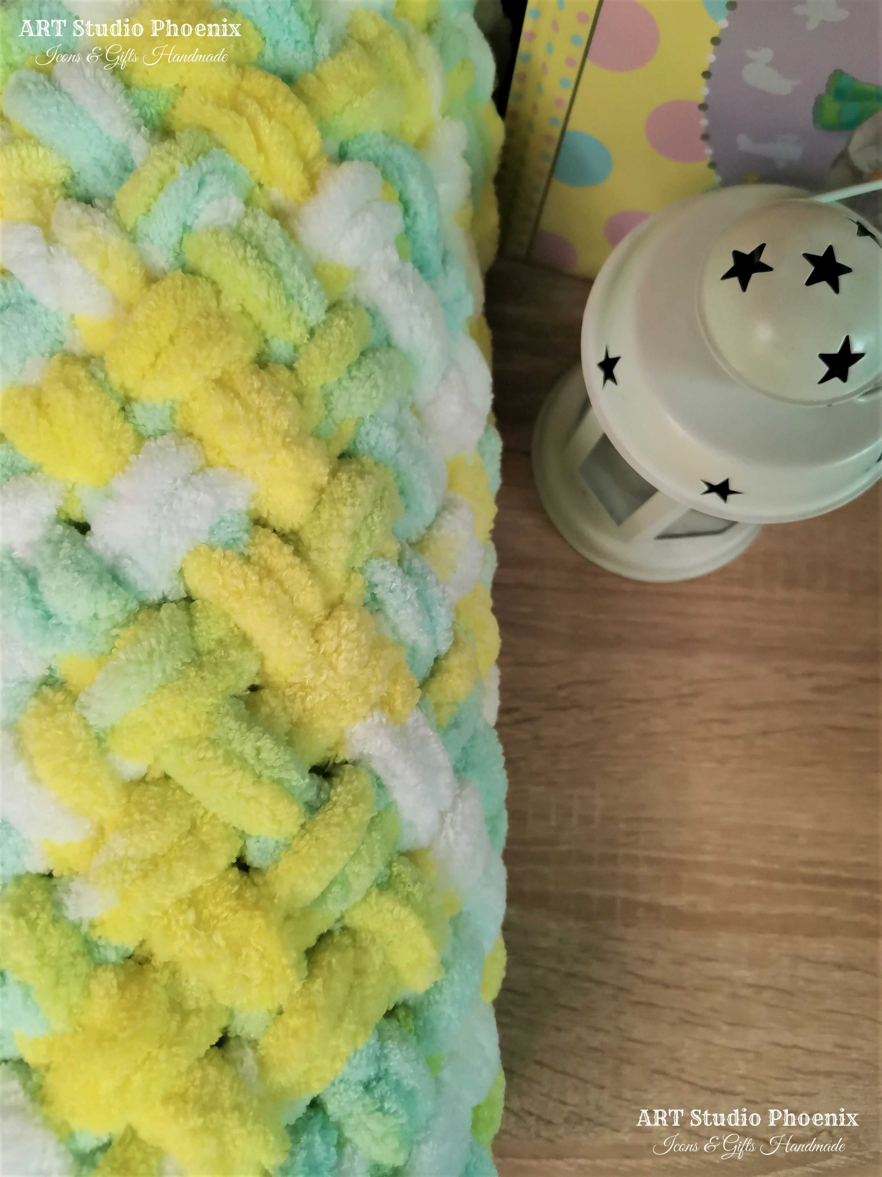 Бебешко одеало "Топла Прегръдка", ръчна изработка, избор на цветове