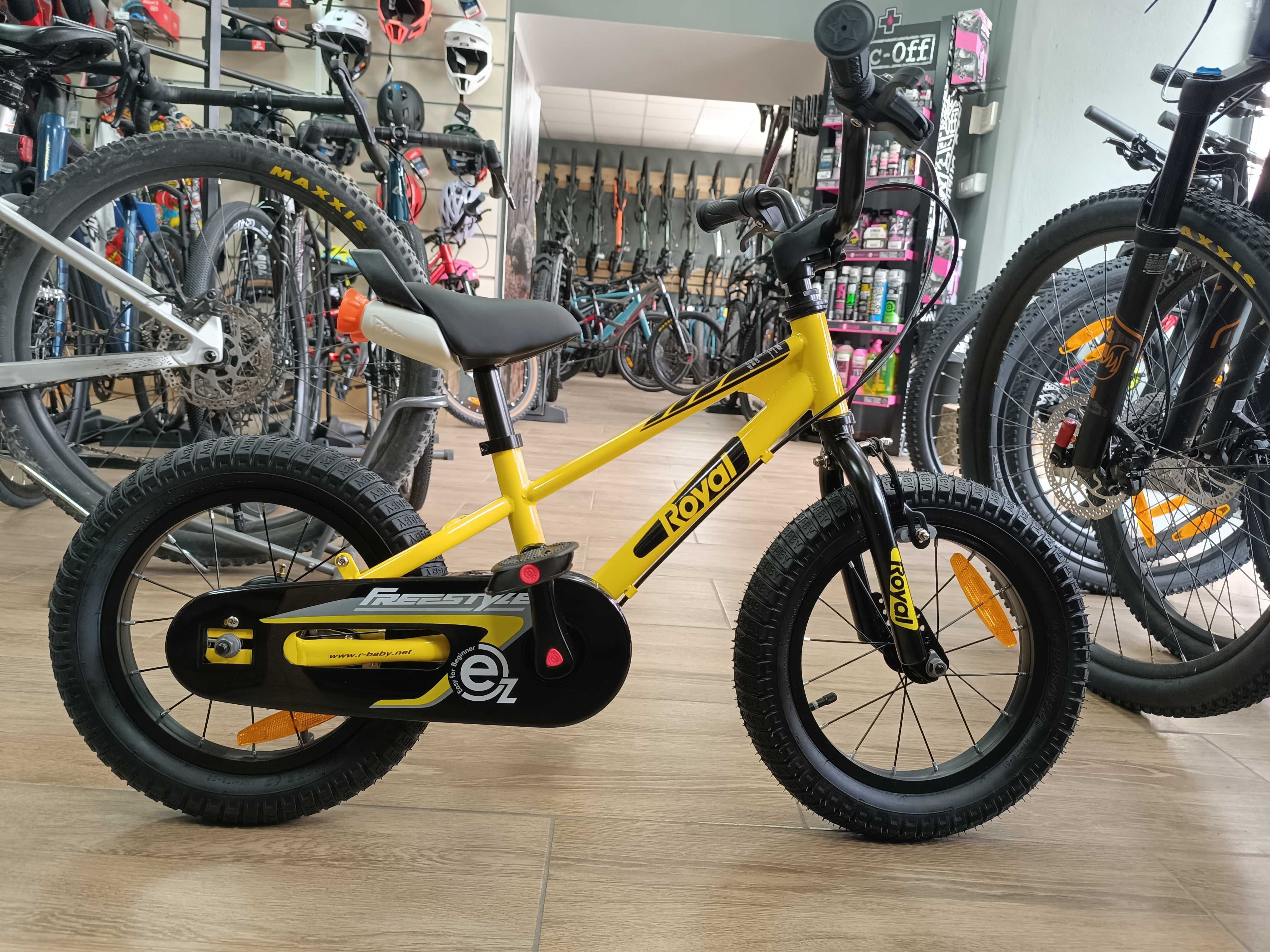 Bicicleta copii Royal Baby EZ FREESTYLE 14 YELLOW