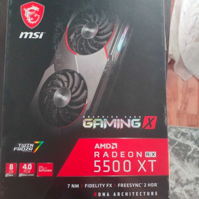 Видеокарта msi Radeon 5500 xt