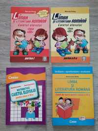 Diverse caiete pentru clasa a III-a: Romana, Matematica,