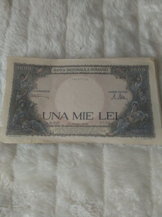 bacnote 100 lei 1945 ,banc 1dolar 1886 si 1923