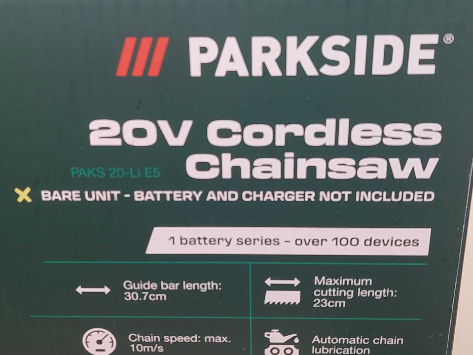 Акумулаторен верижен трион PARKSIDE
