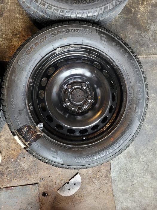 Jante tabla VW 5x112 R16 cu Anvelope 215 60 16 M+S iarna ca noi