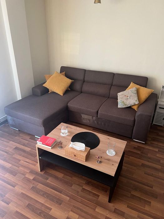 Masa living dining sufragerie, extensibila stejar + masuta cafea