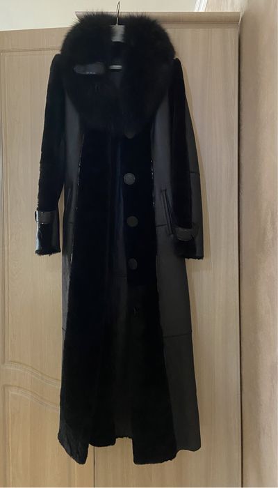 Дубленка кожа, ворот писец