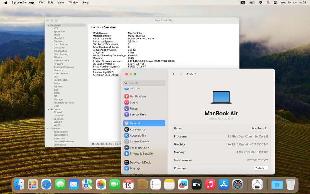 Macbook Air 13 8gb ram Перфектен, оригинално зарядно