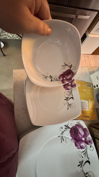 Farfurii utilizate cu semne de uzura (ciobite/zgariate)