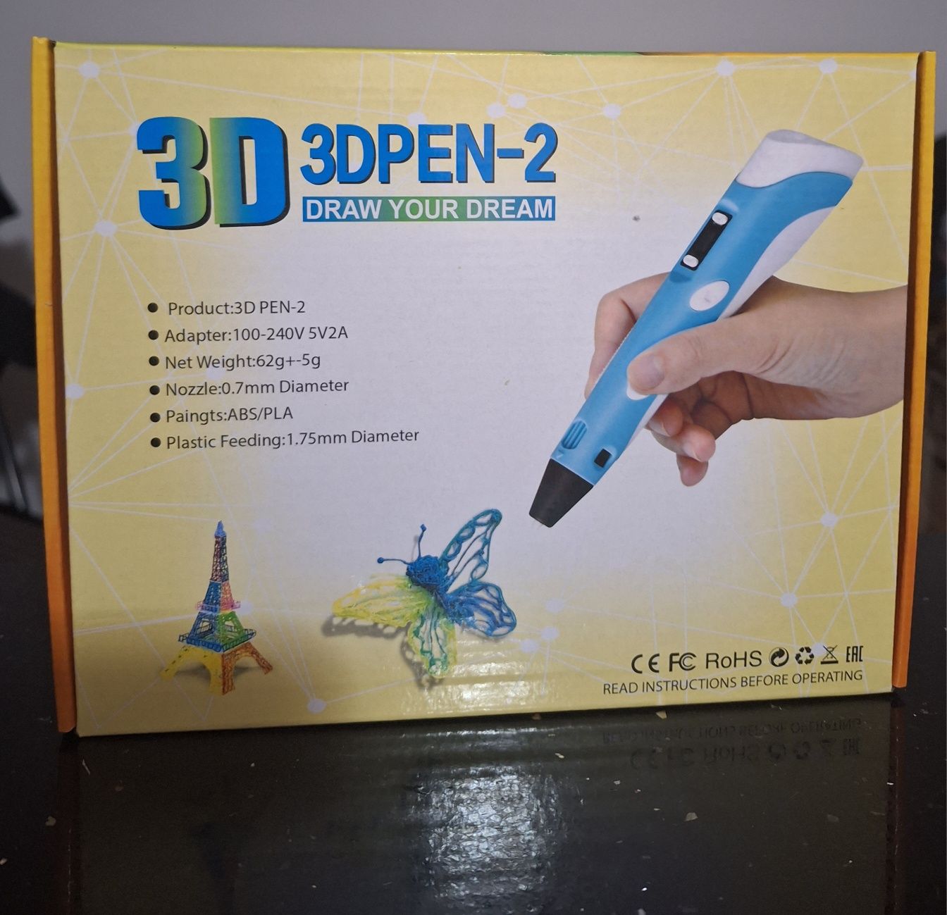 Stilou 3D PEN 2 , jucarie pentru imaginatie