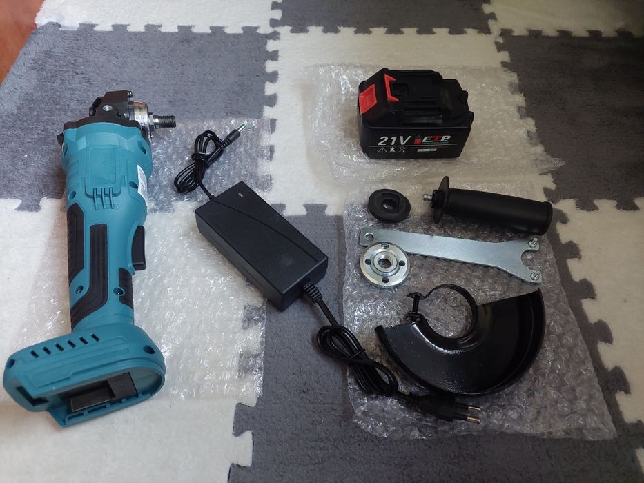 Polizor unghiular 125mm cu baterie si incarcator