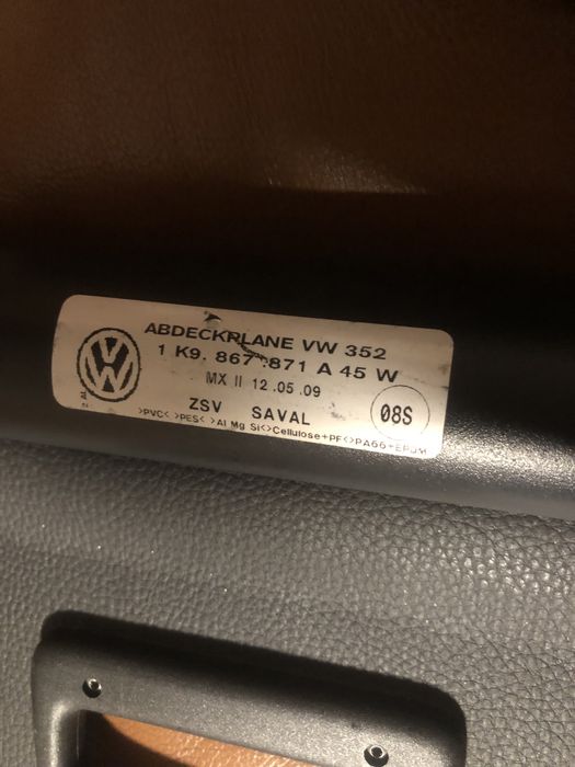 Щора за багажник GOLF 6