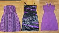 Брендовые платья разных стилей и цветов.
