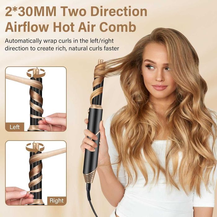 Комплект за стилизиране на коса Brenth Air Wrap 6 в 1