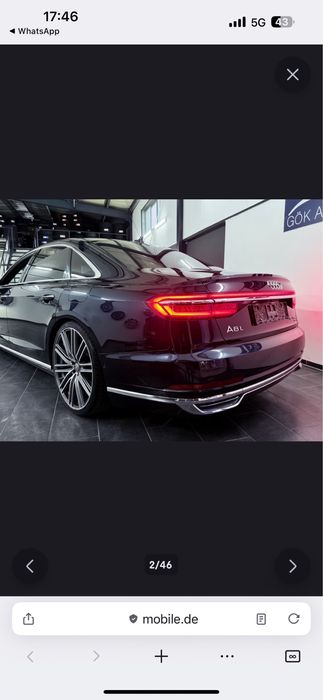 Vand Audi A8 impecabil recent adus din Germania