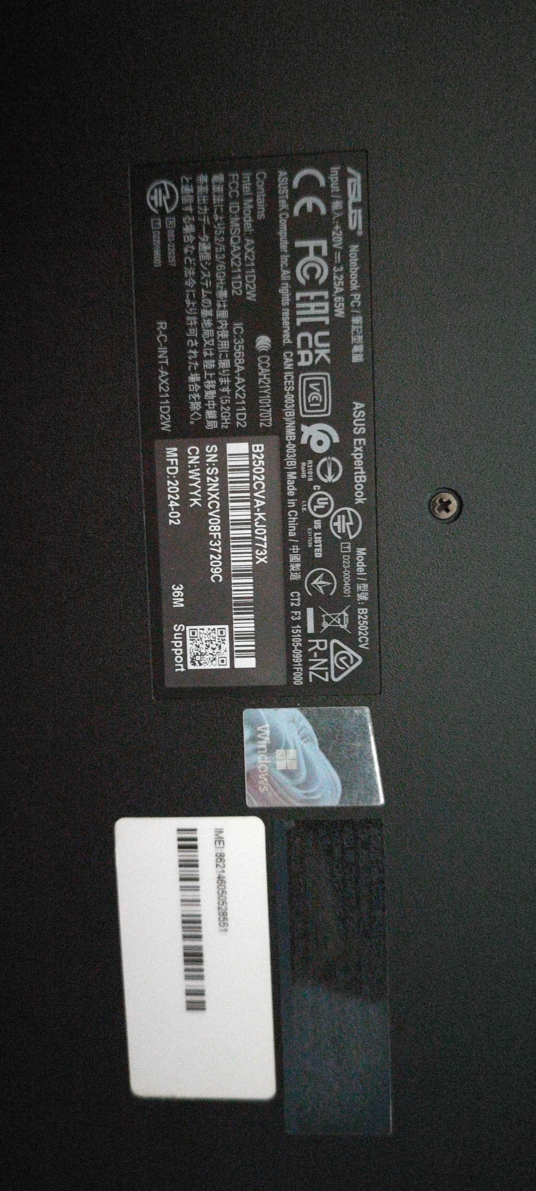 Лаптоп ASUS 15.6", i7-1360P, 16GB RAM, 512GB SSD