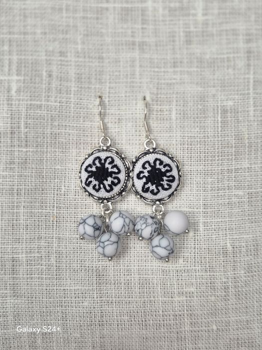 Cercei cu tortițe din argint