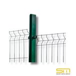 Колонка поцинкована 50х50 Н-2,50м без планка + тапа RAL6005