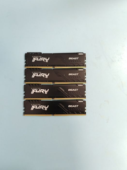 Memorie RAM 16gb ddr4 - Kingston FURY Beast DDR4 16GB (4x4GB) 3200MHz