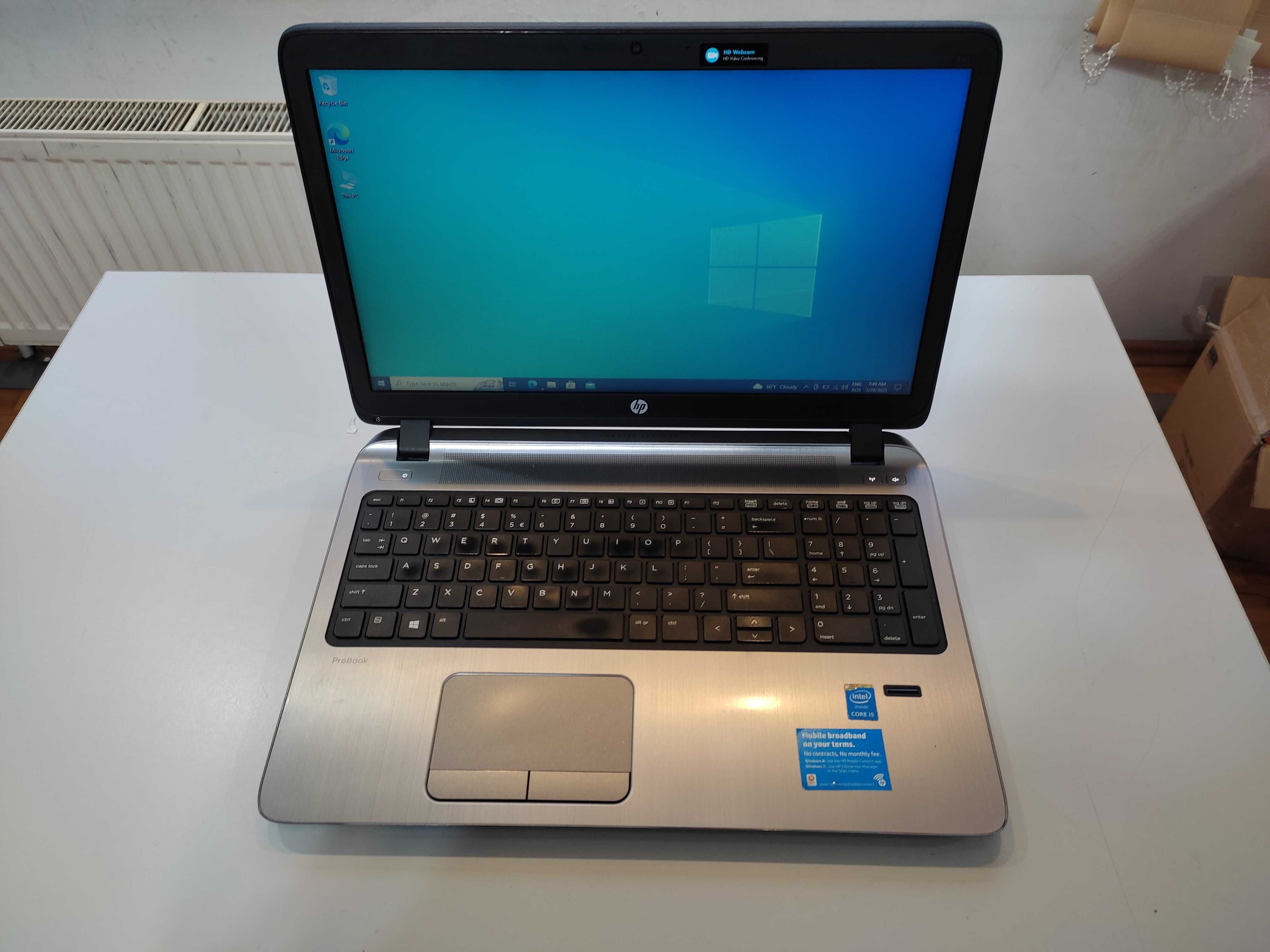 Laptop HP PROBOOK 450 G2 I5-4210U-1.70Ghz-8Gb RAM- 128 SSD windows 10