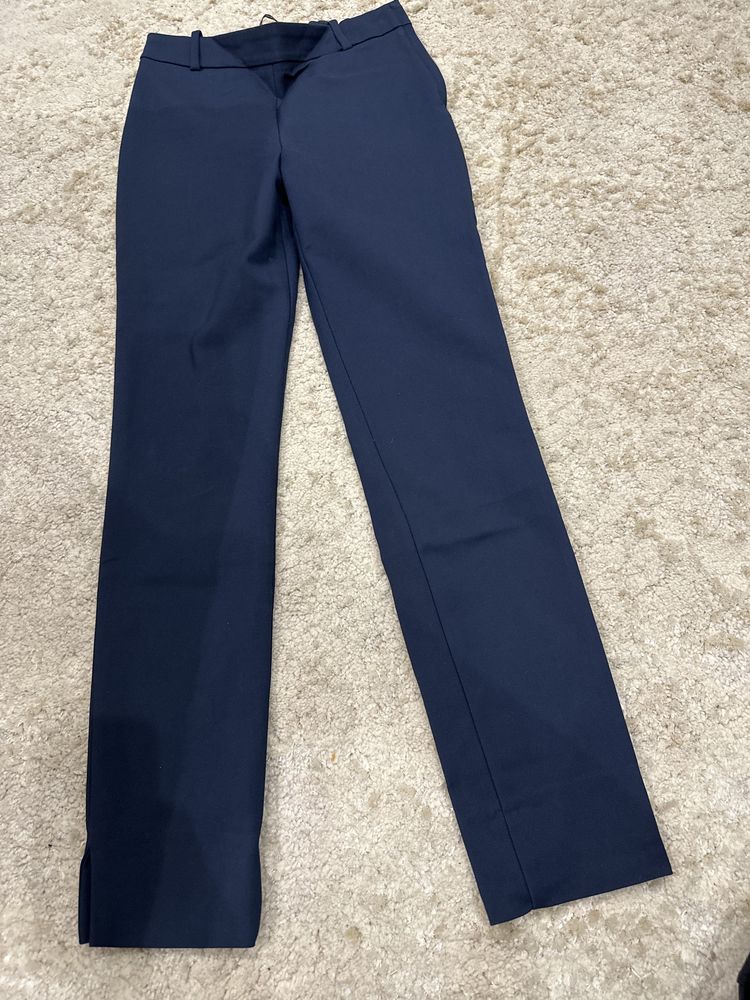 Pantaloni Zara Xs stofa bleumarin