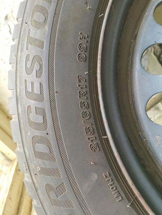 4 броя зимни гуми с джанти 17 " 5Х112