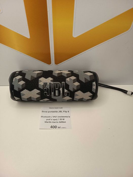 Boxa portabila JBL Flip 6 Martin Garrix Bluetooth/IP 67/20W ID8891