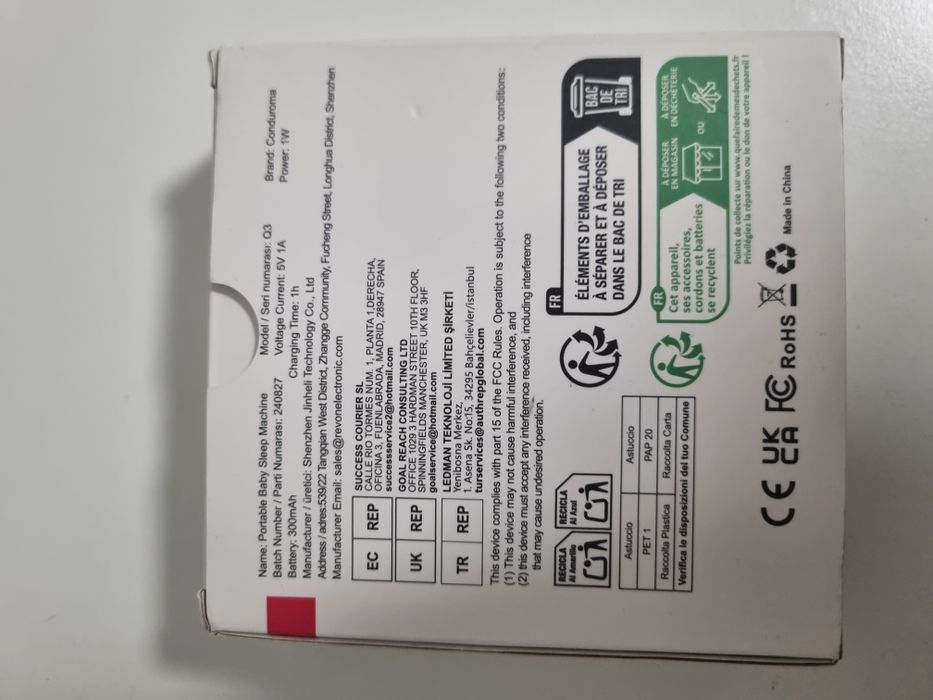 Aparat zgomot alb white noise sleep machine