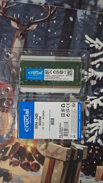 Memorie laptop CRUCIAL, 8GB DDR4, 2400MHz, CL17, CT8G4SFS824A