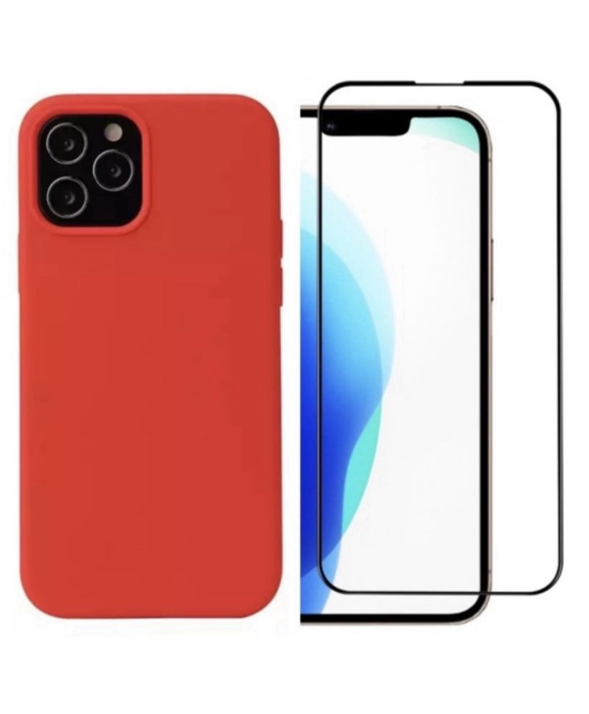 Iphone 11 11 PRO MAX - Husa Slim Fine Case Silicon + Folie Sticla 9D