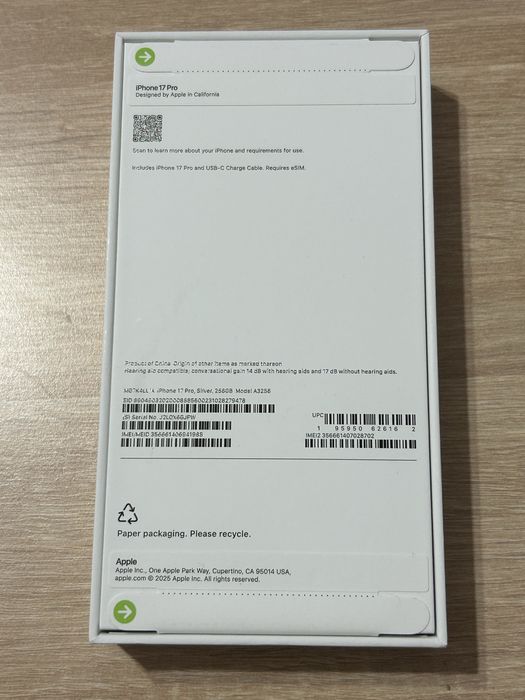 IPHONE 17 Pro 256GB Silver