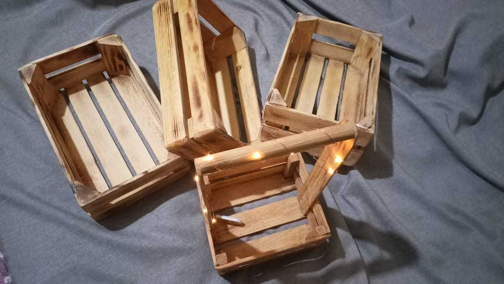 деревянный декоративный ящик для цветов, подарков, вещей, для дома