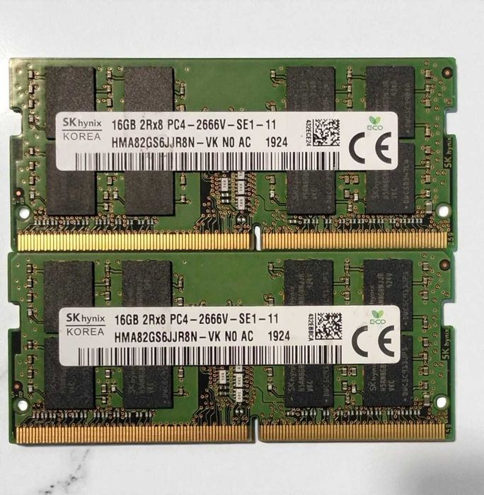 Memorie 16GB DDR4 2666MHz, sodimm, laptop, 1 x 16GB DDR4 Hynix