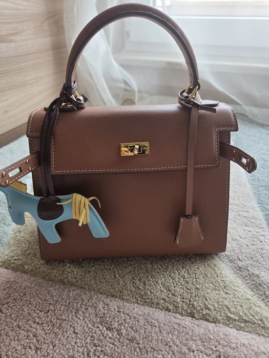 Чанта в кафяво Hermes kelly