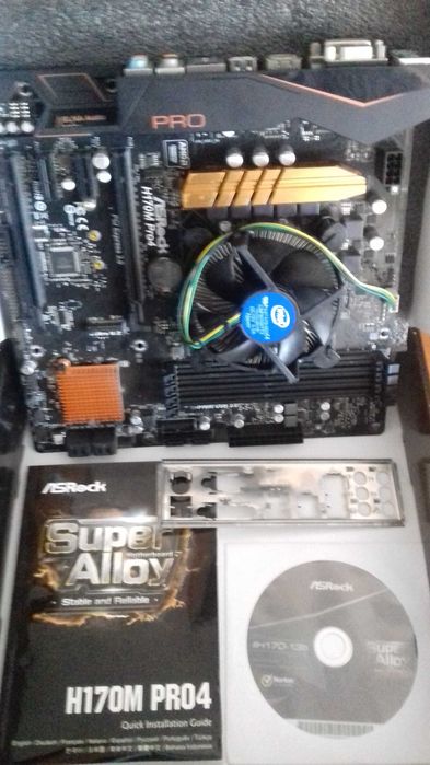 Kit ASRock H170M PRO4 cu procesor Intel Celeron G3930 si cooler