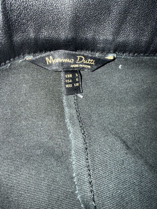 Pantaloni din piele naturala Massimo Dutti 36