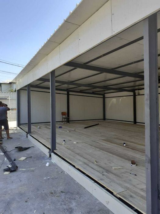 Construim Garaje Auto din structura metalica si panou sandwich izolat