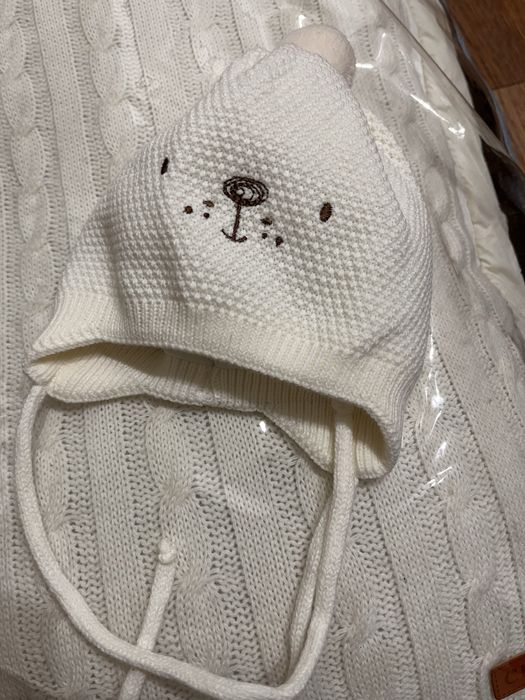 Шапочка для новорожденных, пинеточки