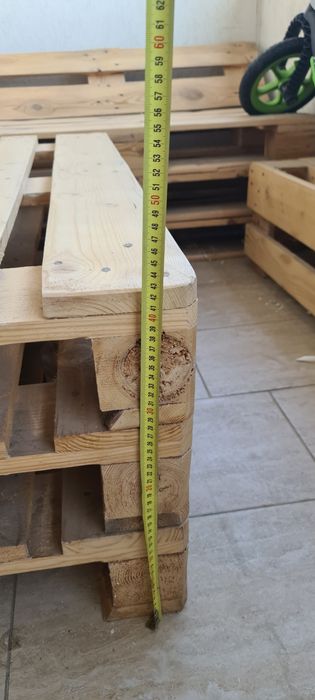 Set de banci din paleti pentru balcon/curte