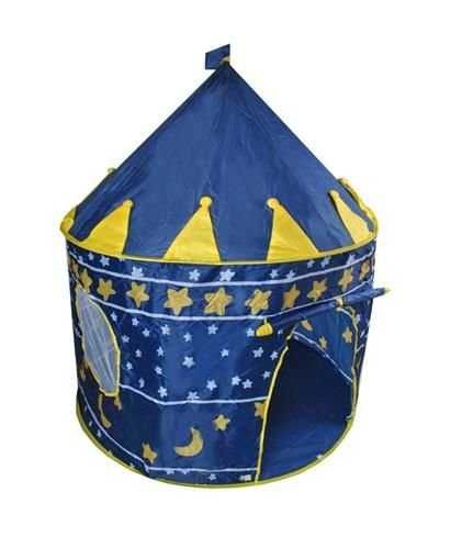 Детска Синя Палатка шатра къщичка тип Замък 105 x 135 см