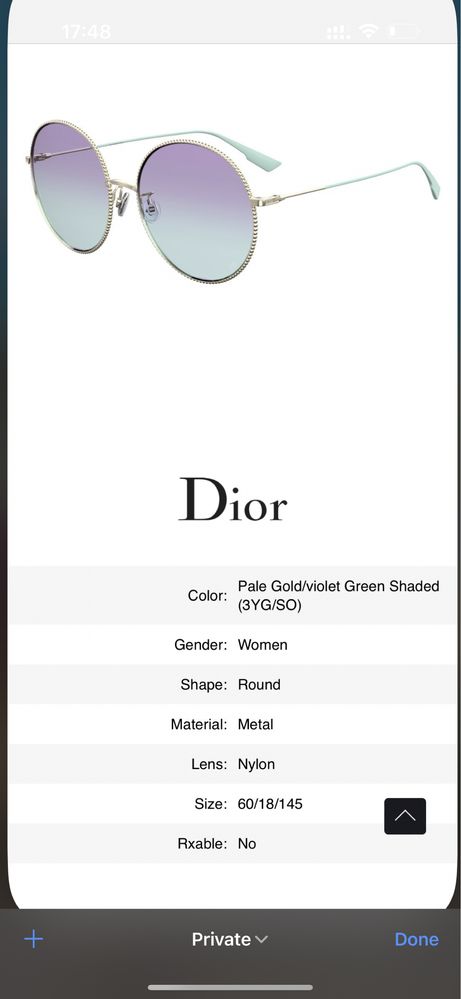 Продавам очила Cristian Dior model Dior Society2F3YG