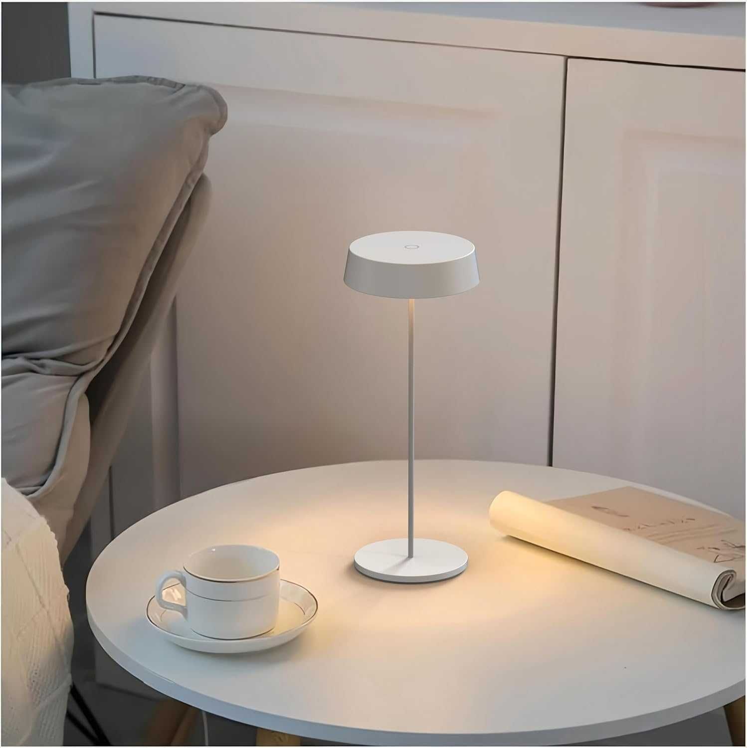 ТОП!Комплект 2 бр настолни LED лампи-димируеми, алуминиев корпус, IP54