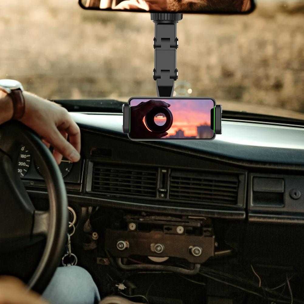 360° държач/стойка за телефон с клипс/щипка за кола/дом