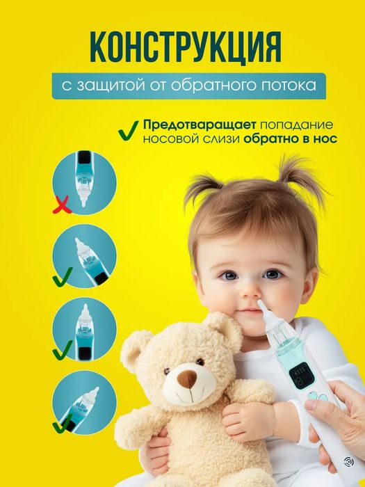 Назальный аспиратор соплеотсос электрический