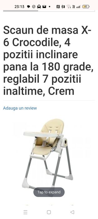 Scaun de masa Crocodile X6