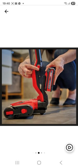 Masina electrica pe acumulator pentru curatat podele dure Einhell CLEA