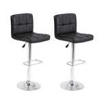 Set 2 Scaune de Bar Piele Eco Shoemaker
