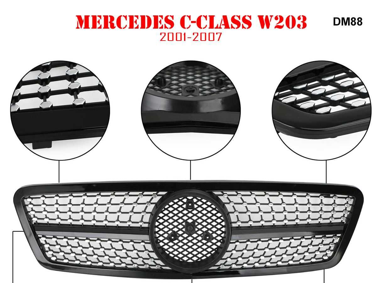 Grilă sport Diamond pentru Mercedes C W203