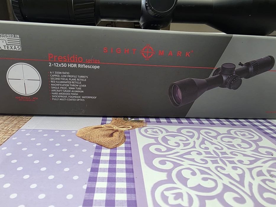 Luneta goana panda Sightmark Presidio 2-12x50 cu punct