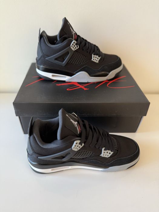 Air Jordan 4 Retro Black Canvas Full Box