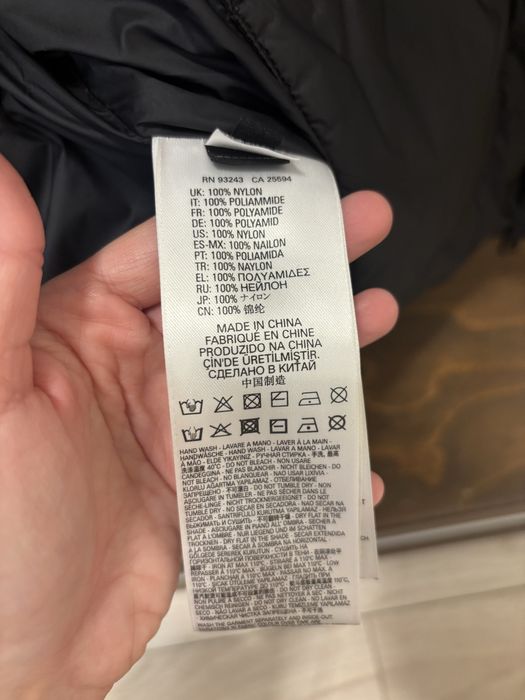 Diesel black puffer jacket with hood