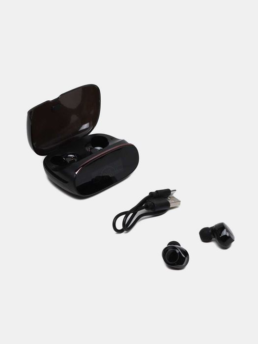 Беспроводные наушники TWS M38 + Power Bank 1200 mAh (черный)